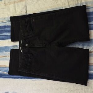 Old Navy Boys Straight Built-In Flex Adjustable Waist Black Denim Jeans Sz 14